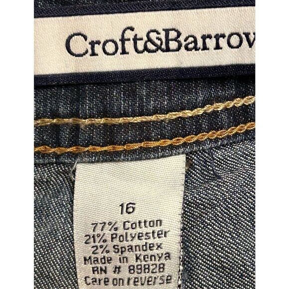Croft & Barrow Dark Blue Ankle Jeans - Picture 3 of 3